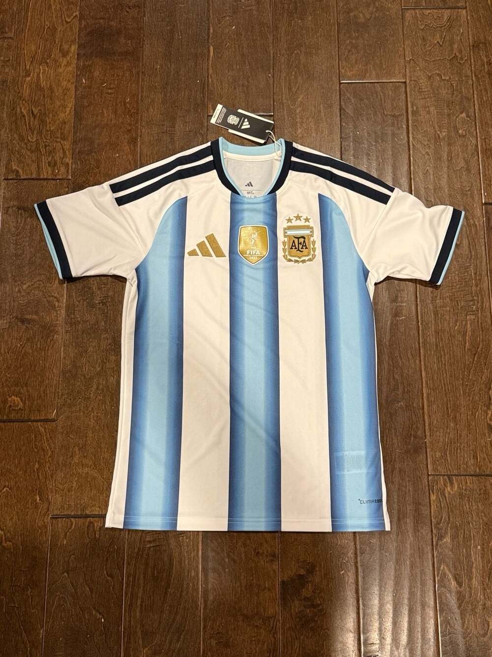 Adidas Argentina Home Jersey Size S White Blue JM8396